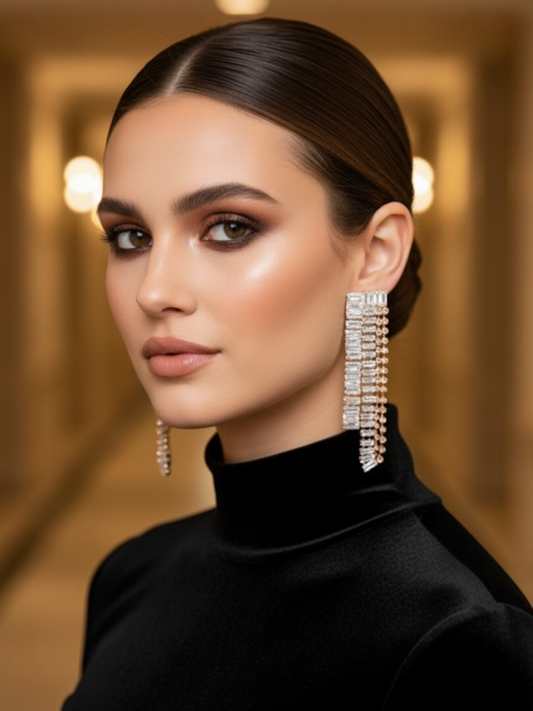 Aretes Largos Dorados / Plateados