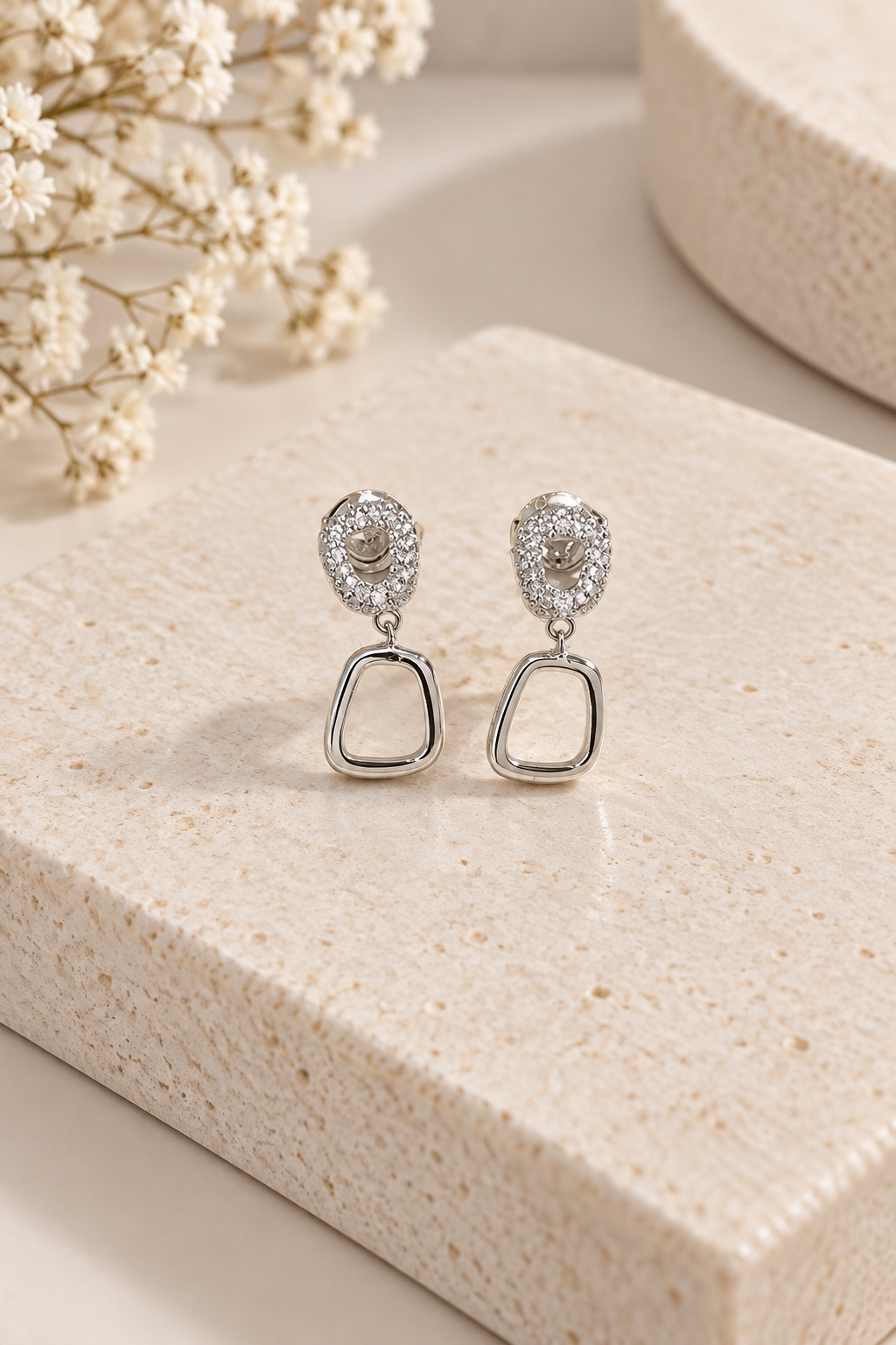 ARGOLLAS PLATA 925 CON RODIO MJ55