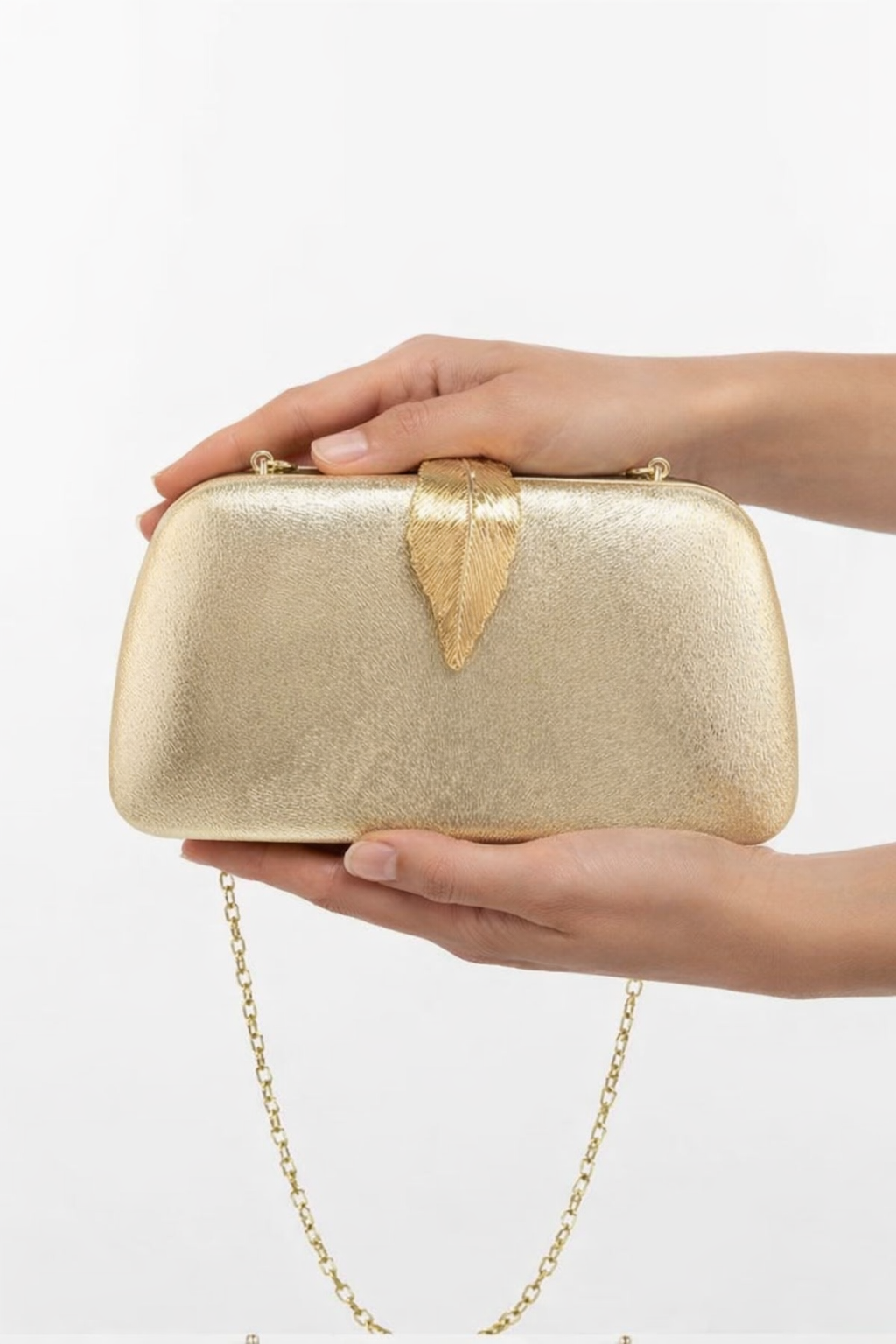 CLUTCH GOLDEN LEAF COLLECTION DORADA