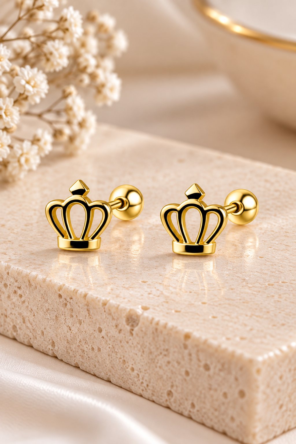 Arete Corona oro 10K - Piercing