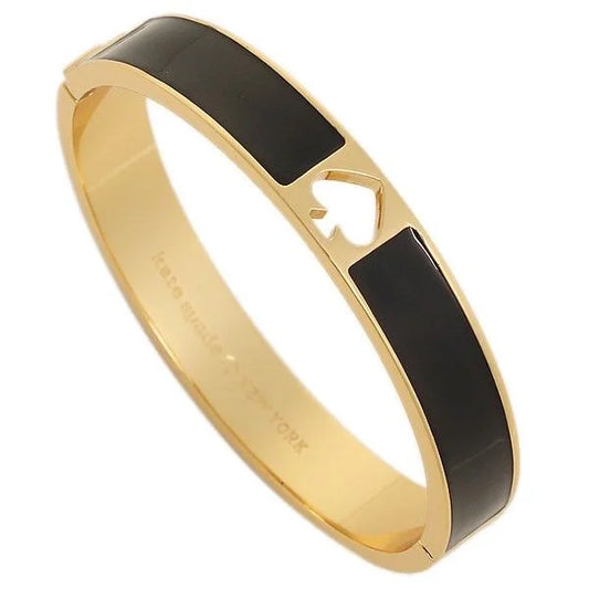 Kate Spade Black Enamel Spade Bangle