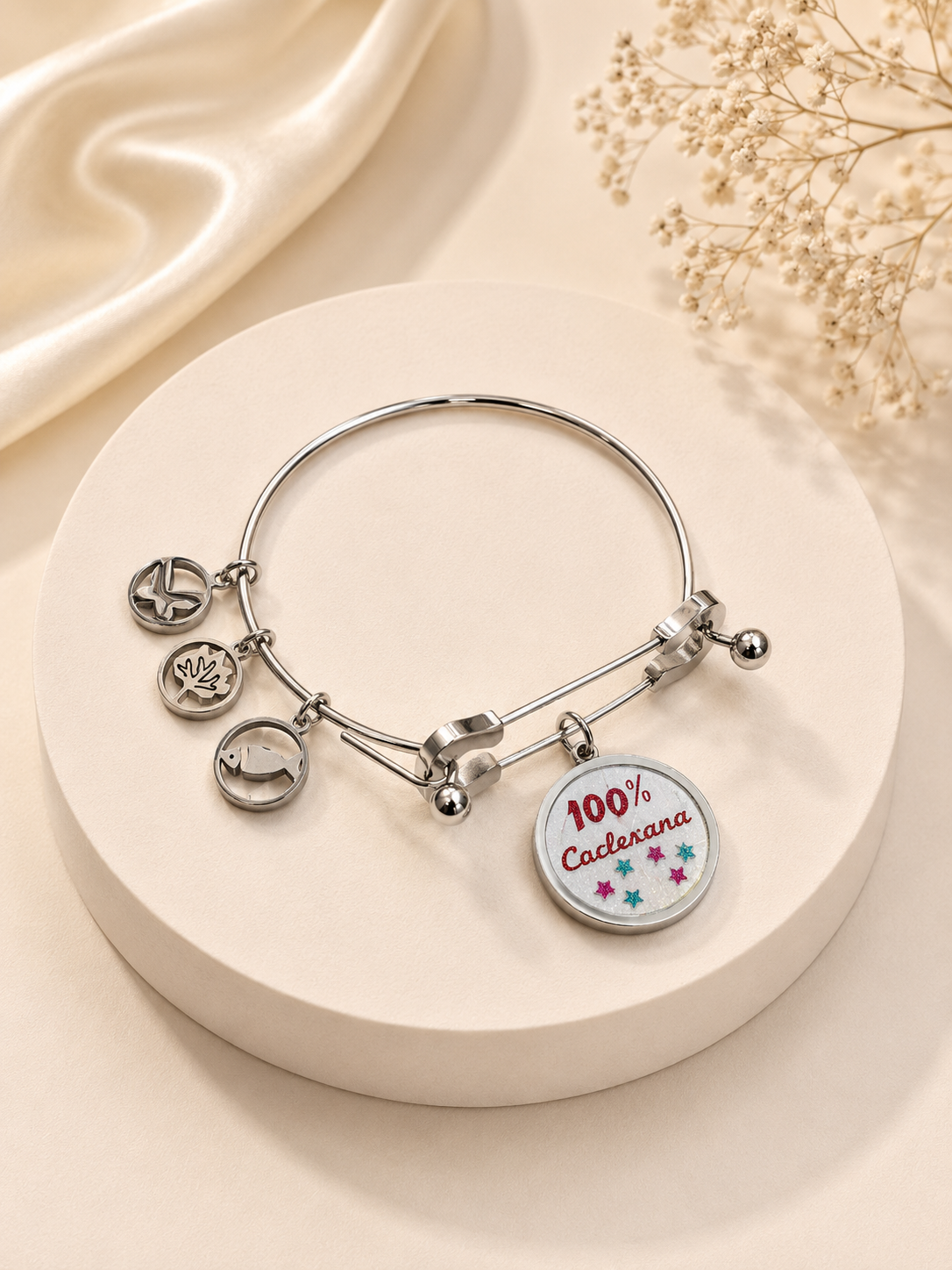 PULSERA PLATEADA 100% COCLESANA
