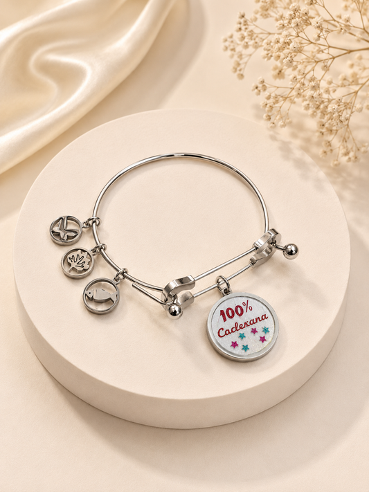 PULSERA PLATEADA 100% COCLESANA