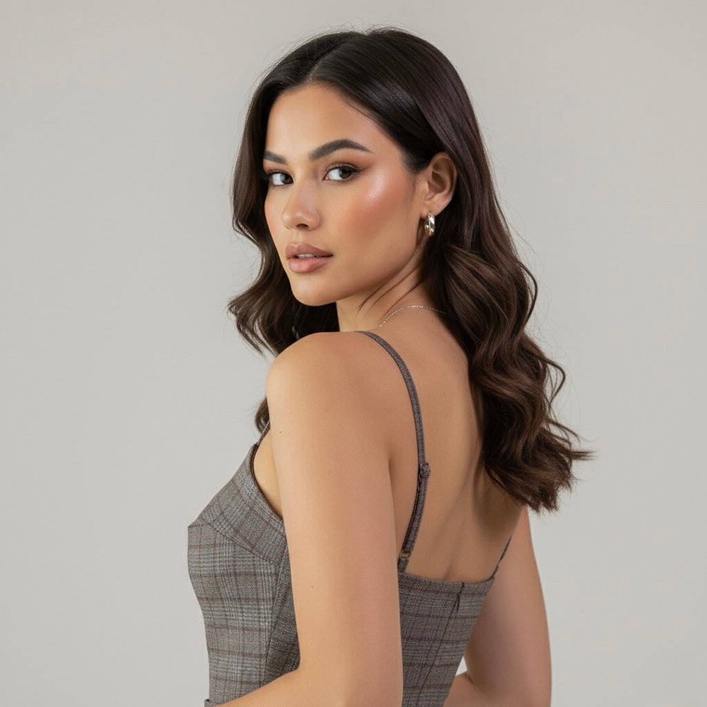 Vestido en cuadros