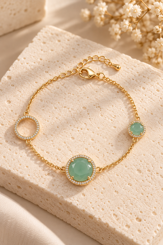 PULSERA DE BAÑO DE ORO MJ282
