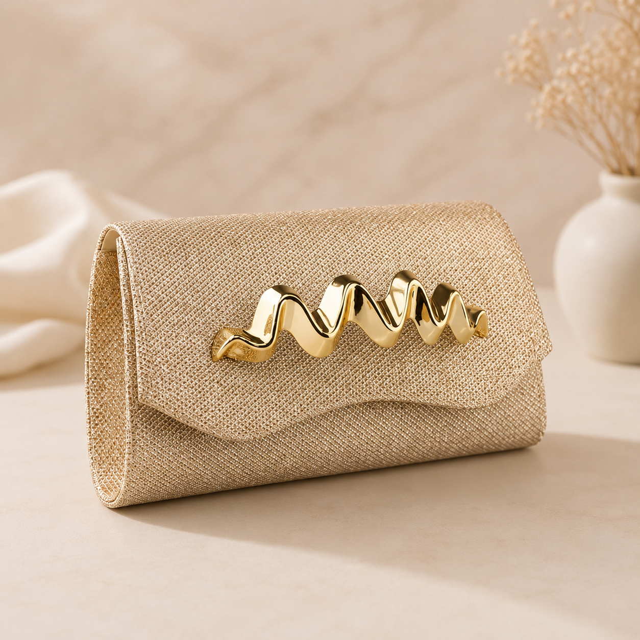 Clutch Ondina Champagne