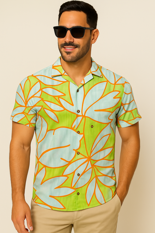 Camisa Verde Tropical