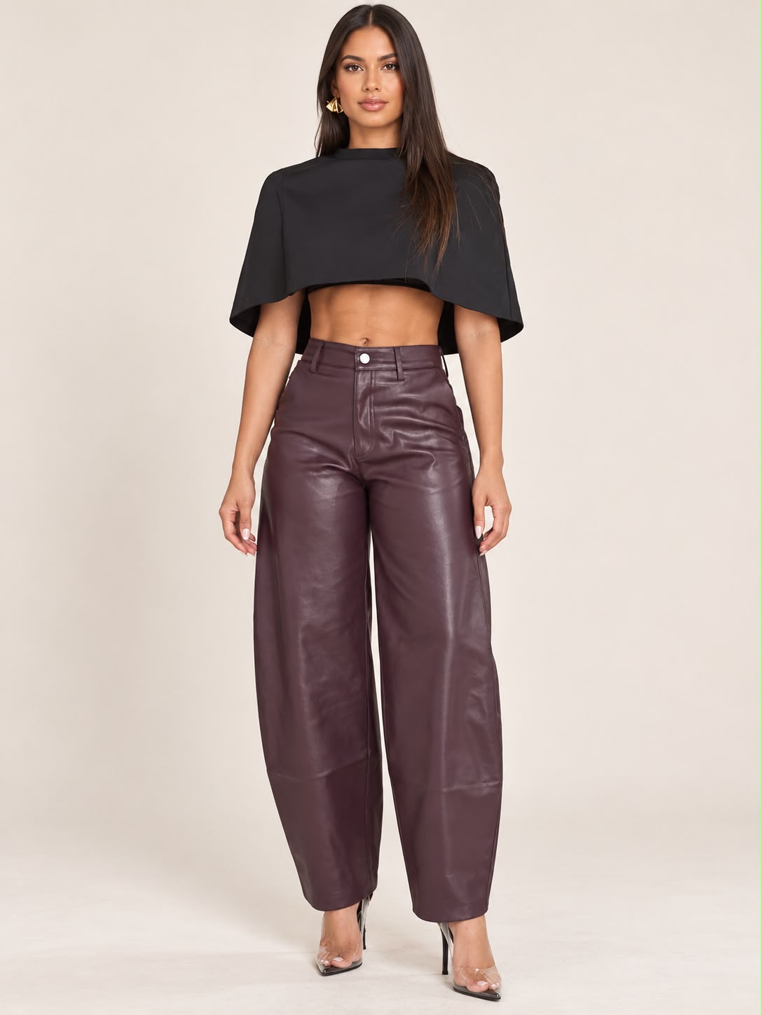 PANTALON BARREL CUERO