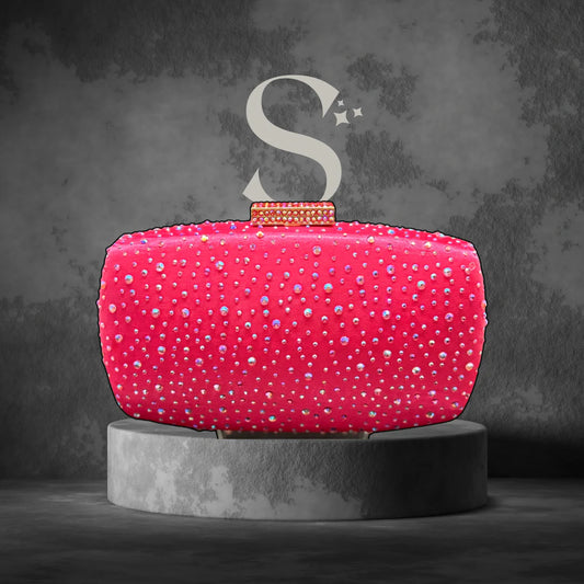 Cartera de Noche Acrilica Fushia