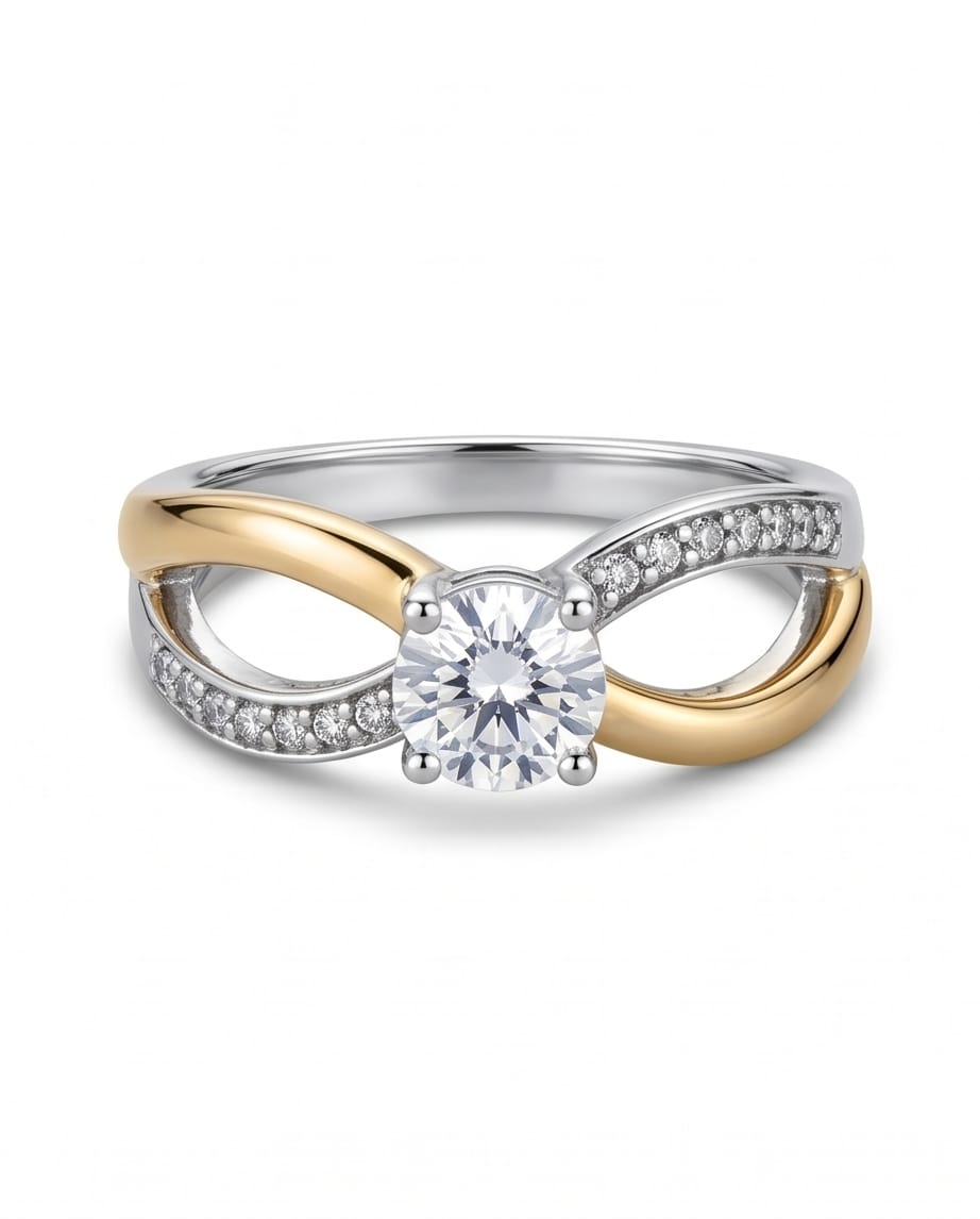 Anillo oro plata MJ190