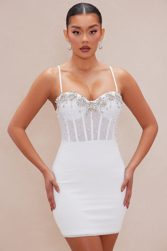 Nadine Embellished mini dress