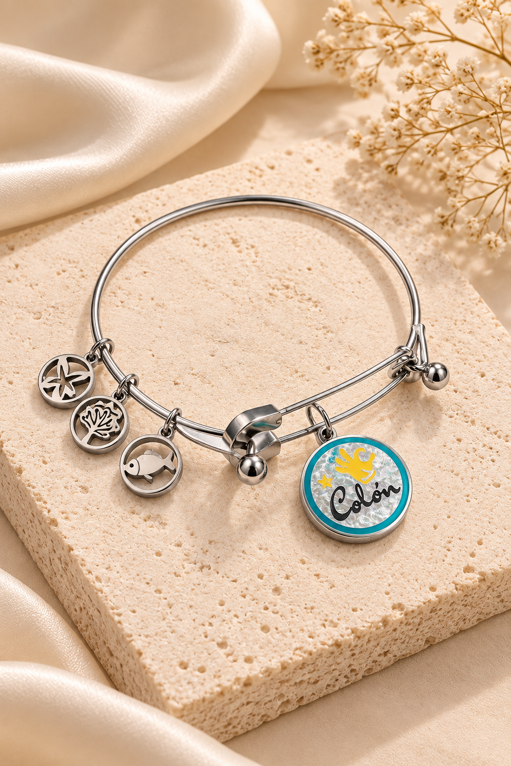 PULSERA PLATEADA COLON C3