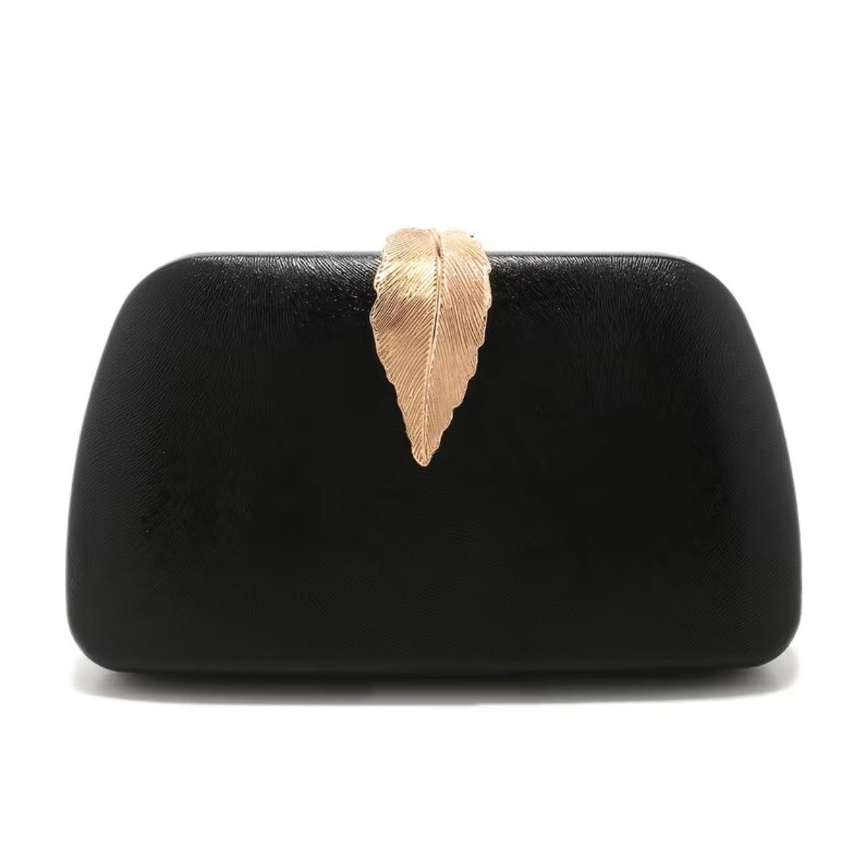 CLUTCH GOLDEN LEAF COLLECTION NEGRO