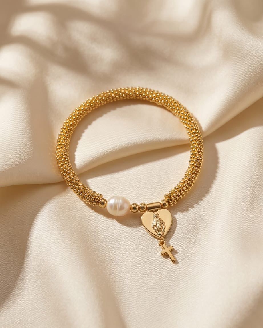 Pulsera Fe Dorada