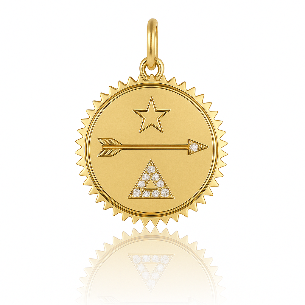 DIJE TIPO PLAQUITA, FLECHA