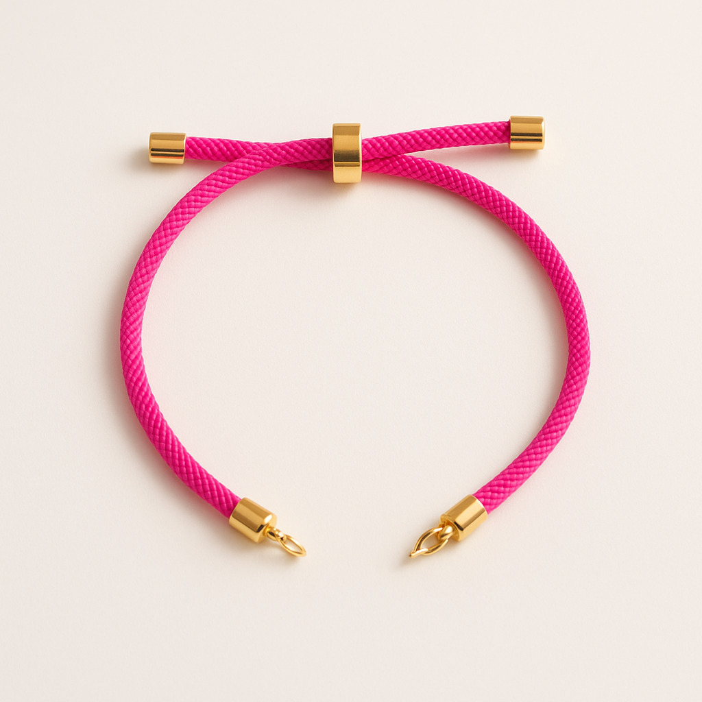 PULSERA DE TELA PARA DIJE CENTRAL COLORES VARIADOS