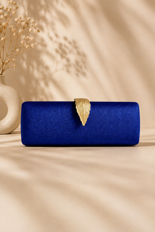 CLUTCH GOLDEN LEAF COLLECTION BLUE