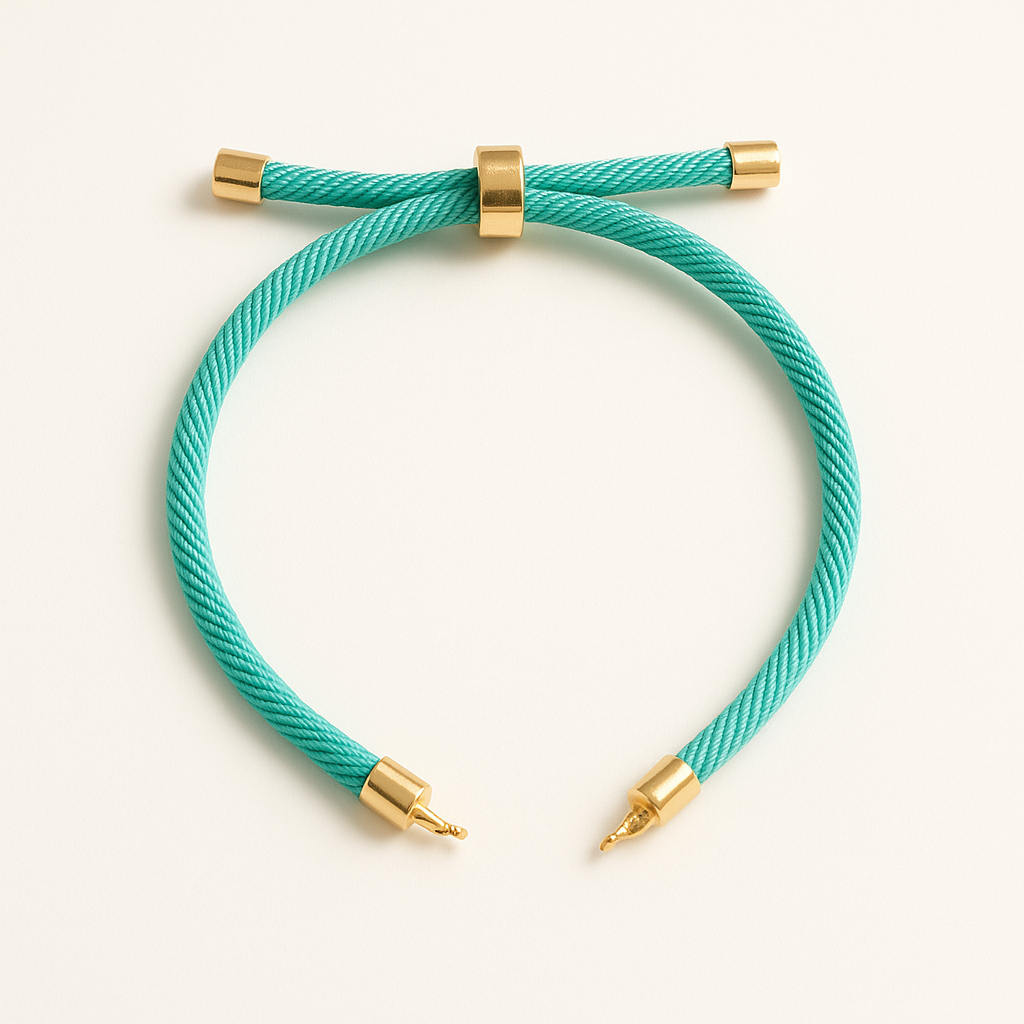 PULSERA DE TELA PARA DIJE CENTRAL COLORES VARIADOS