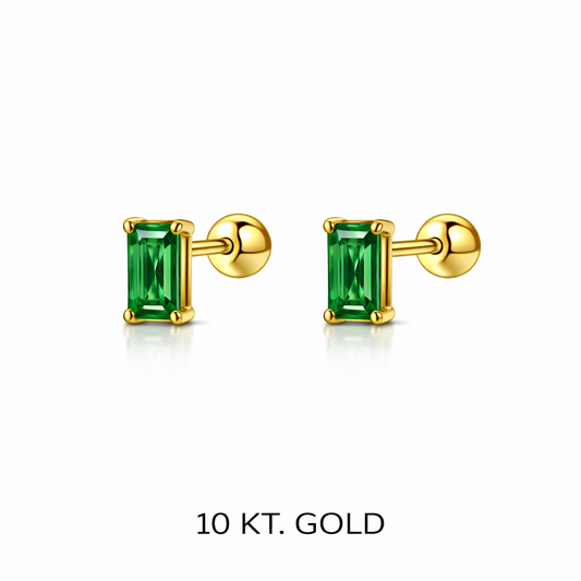 Topito Oro 10k cilindro de Cristal borde de textura - Piercing