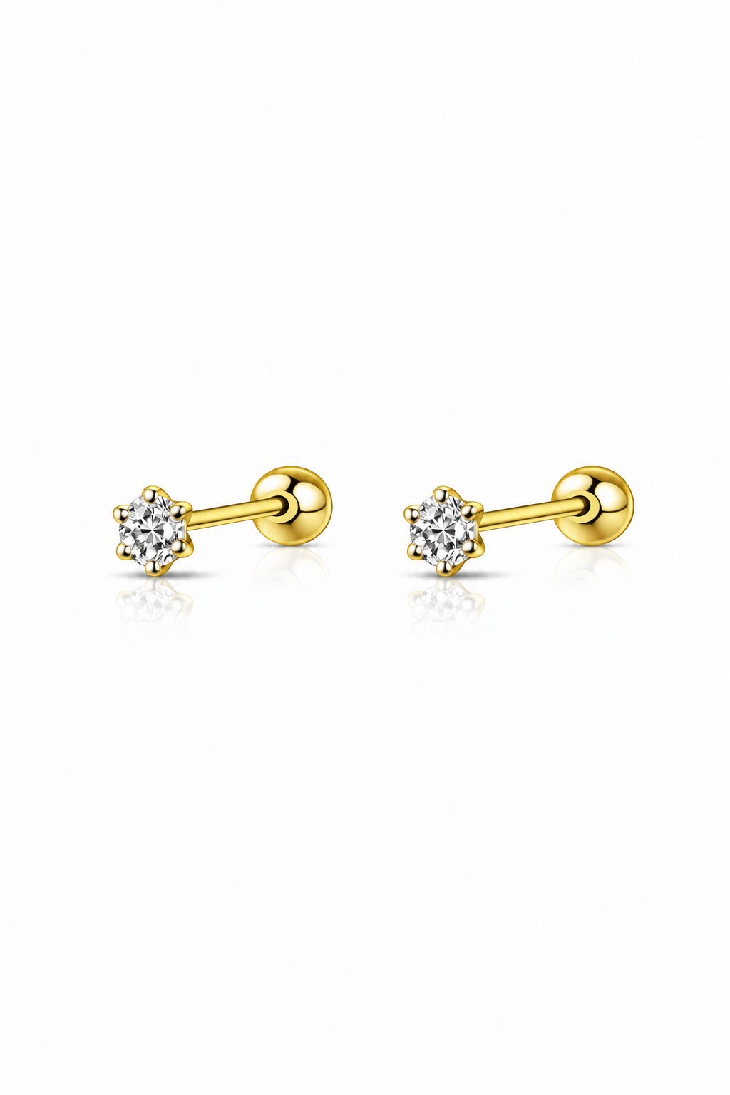 Topito de oro 10k mini circon 1mm - Piercing