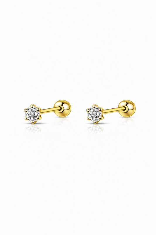 Topito de oro 10k mini circon 1mm - Piercing