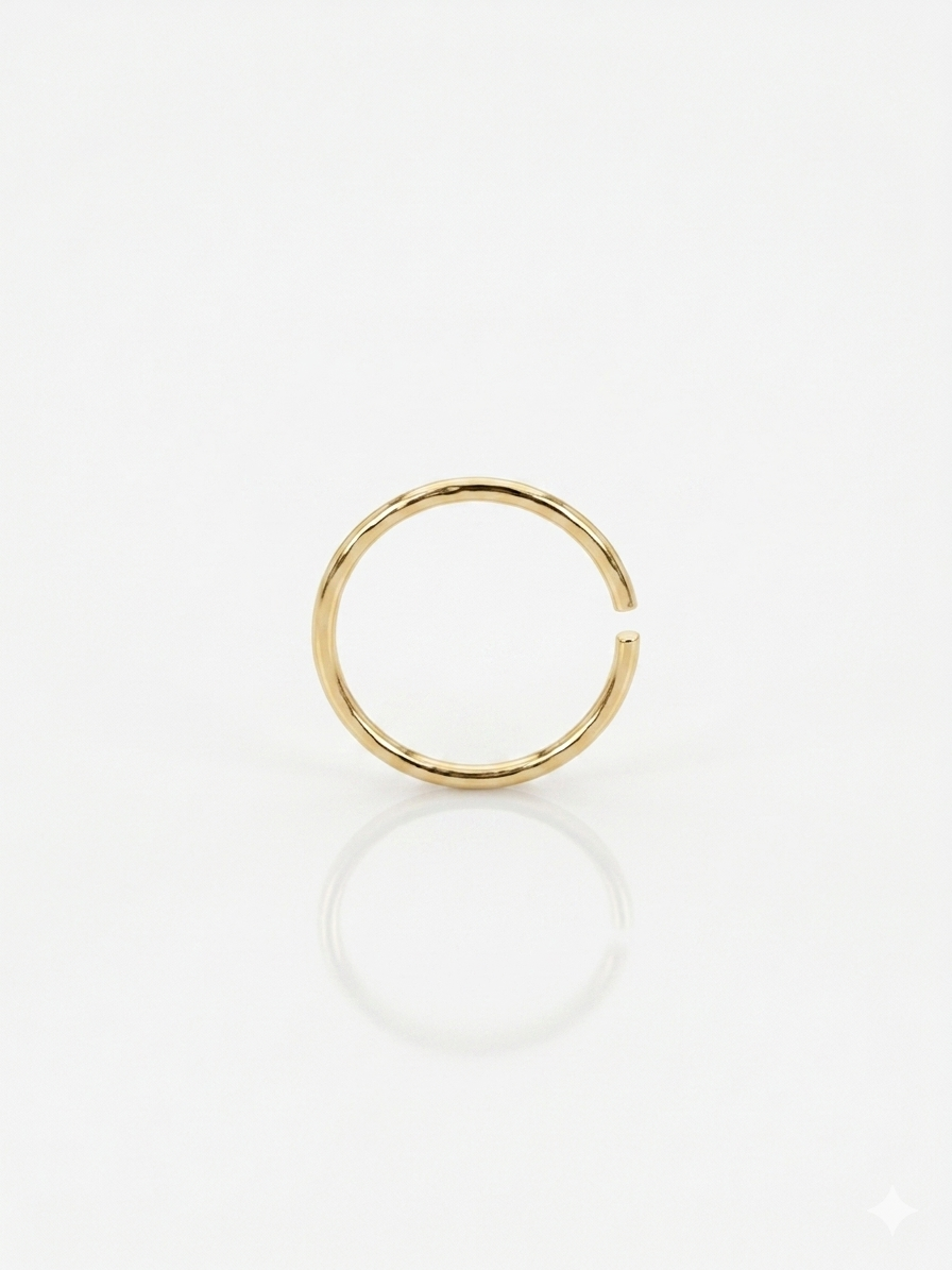 Piercing Nariz argollita lisa oro 10k