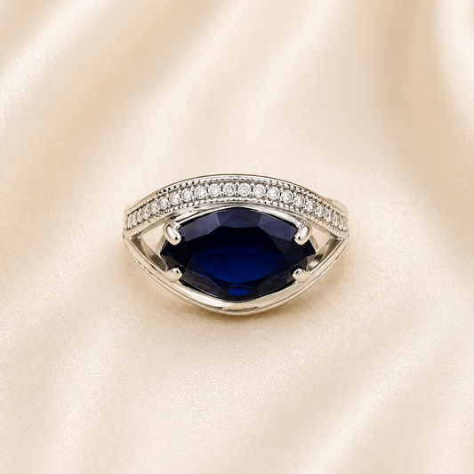 Anillo oro plata