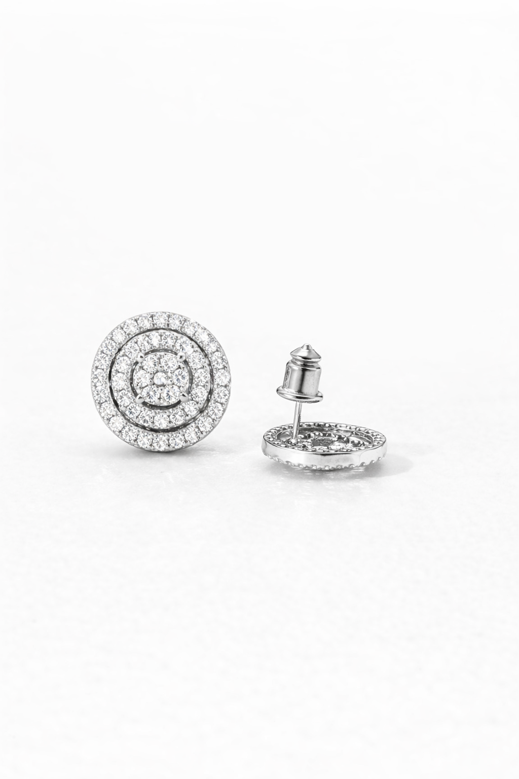 Aretes Stud Halo Brillante