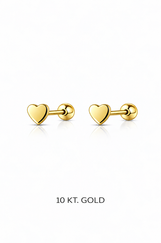 Topito Oro 10K corazón sencillo - Piercing