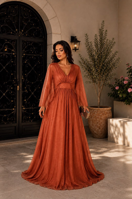 Vestido Celestial Terracota