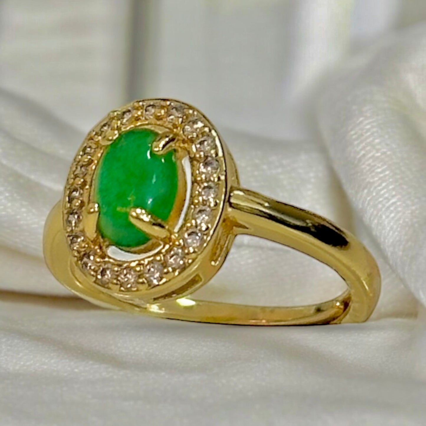 ANILLO-VERDE ESMERALDA AJUSTABLE