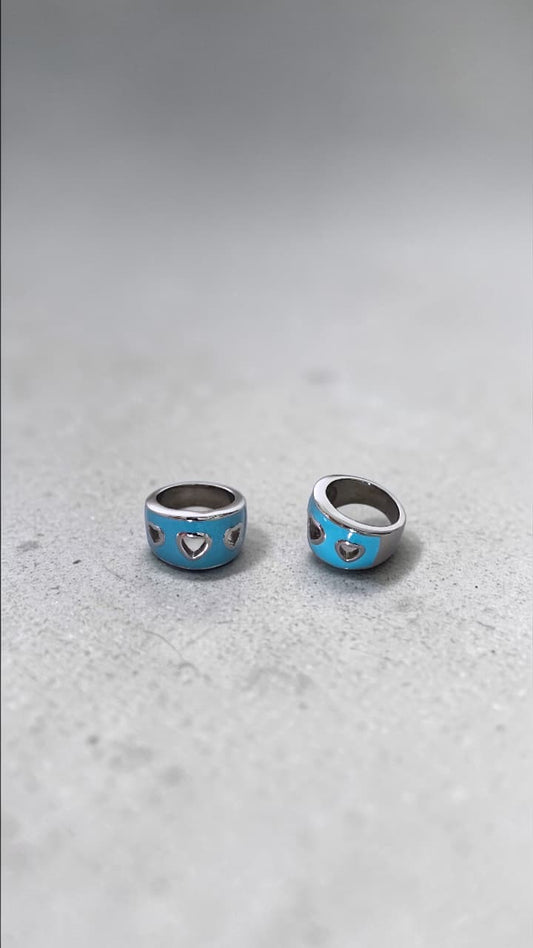 Anillo turquesa acero inoxidable MJ200