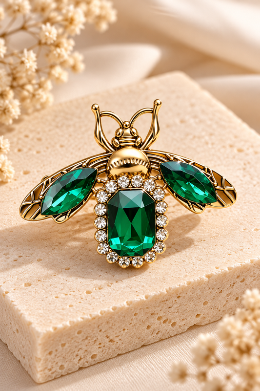 Prendedor Emerald Bee