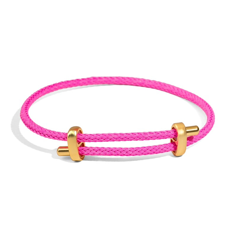Pulseras ajustable cuerina rigida colores variados