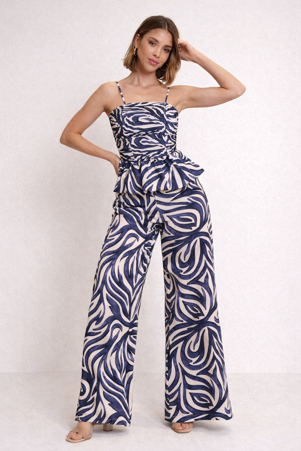 Set azul de Rayas