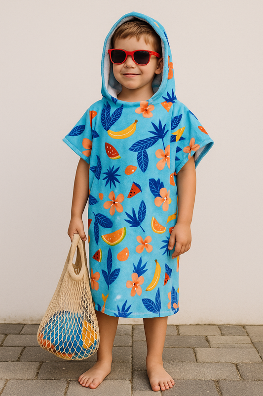 Poncho Microfibra (2-7 años) Fruity Pebble