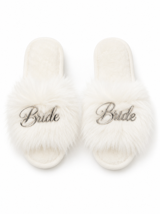 PANTUFLAS DE NOVIA PLATEADAS
