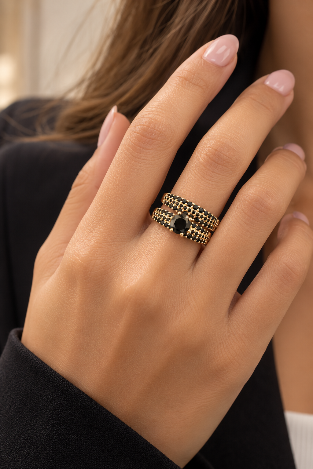 Anillo Black Elegance