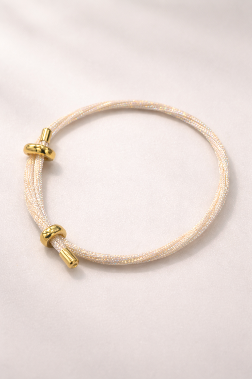 Pulsera ajustable hilos metálicos