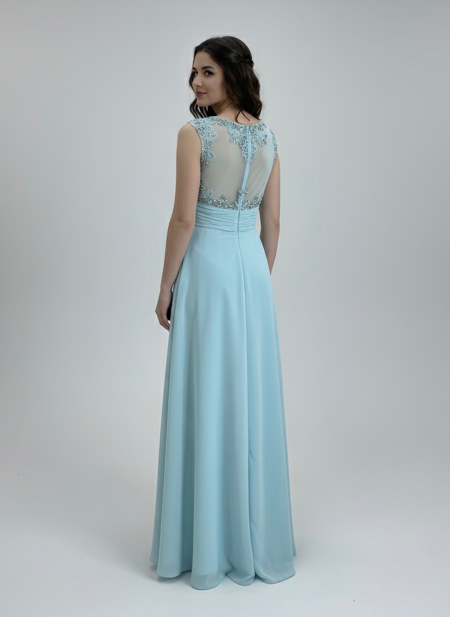 Alquiler Vestido Sky Bloom