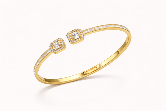 Pulsera Radiant Square Cuff