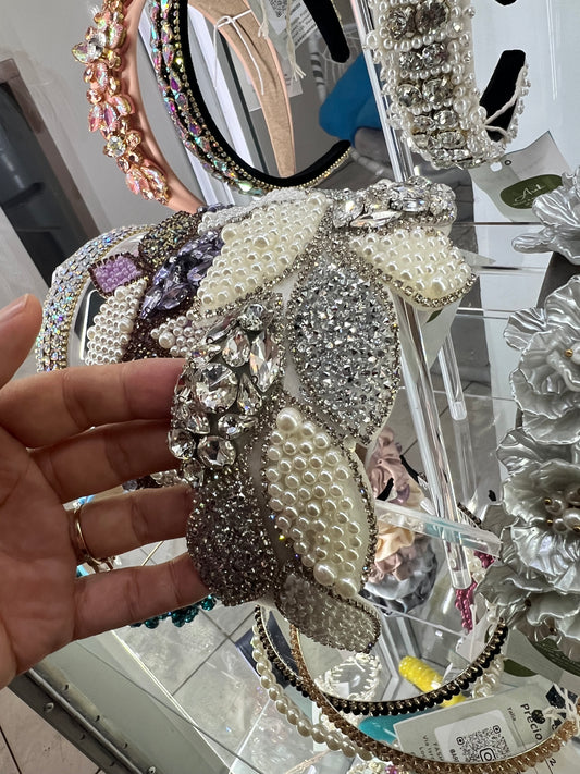 Diadema estilo barroco con diseño de hojas 04001