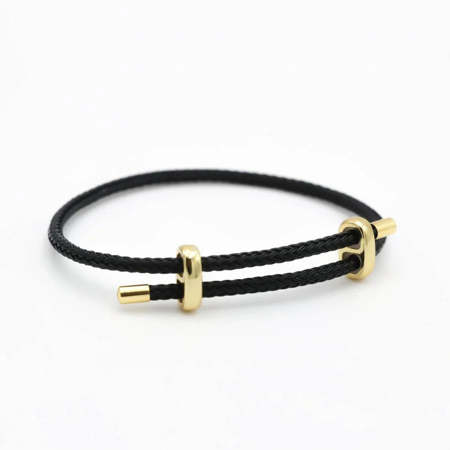 Pulseras ajustable cuerina rigida colores variados