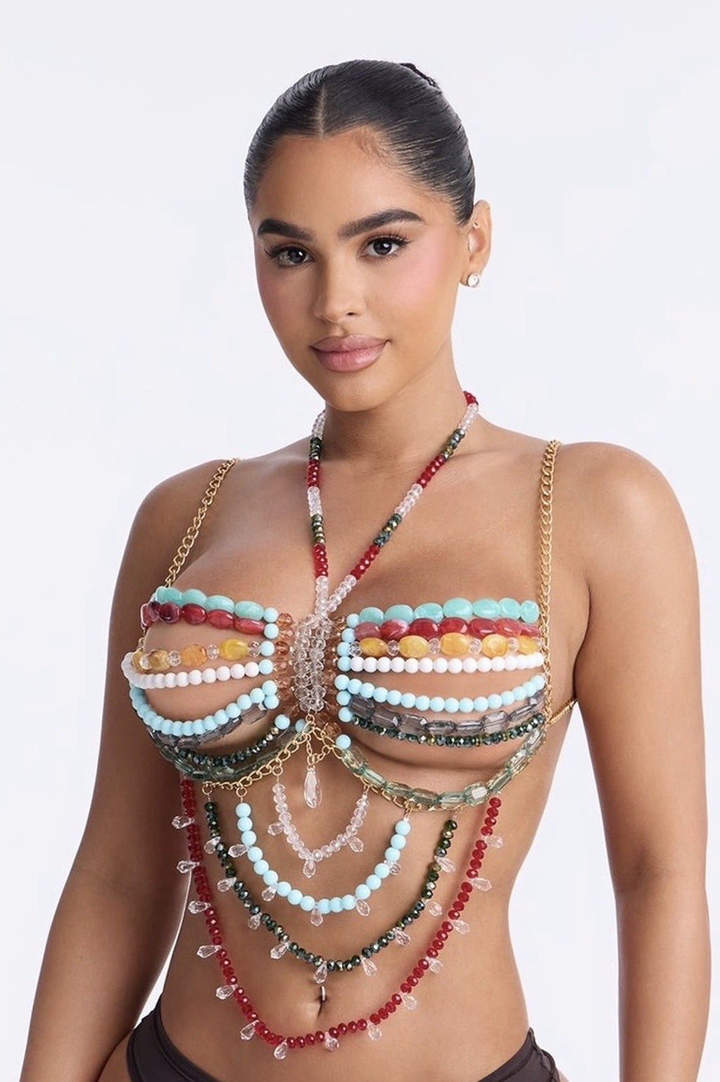 Amala Beaded Bandeau Top
