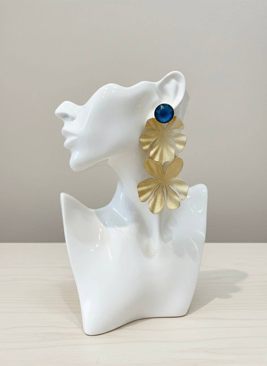 ARGOLLAS BAÑO DE ORO DE 24K MJ13