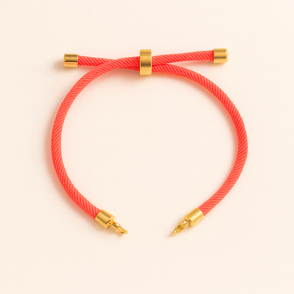 PULSERA DE TELA PARA DIJE CENTRAL COLORES VARIADOS