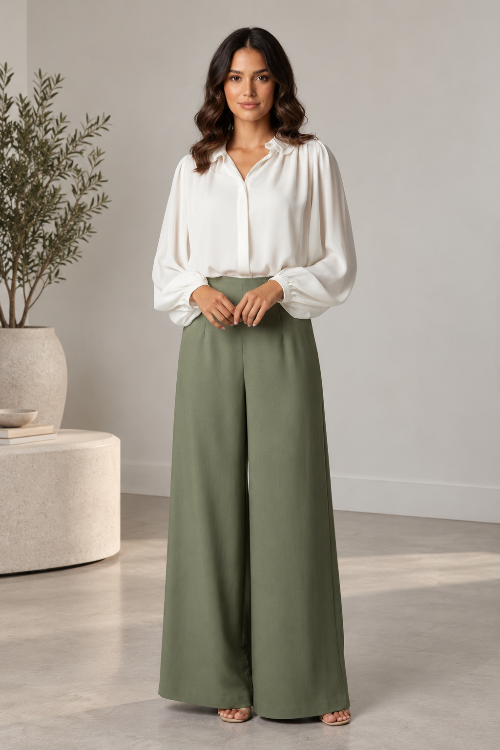 Pantalon verde tela