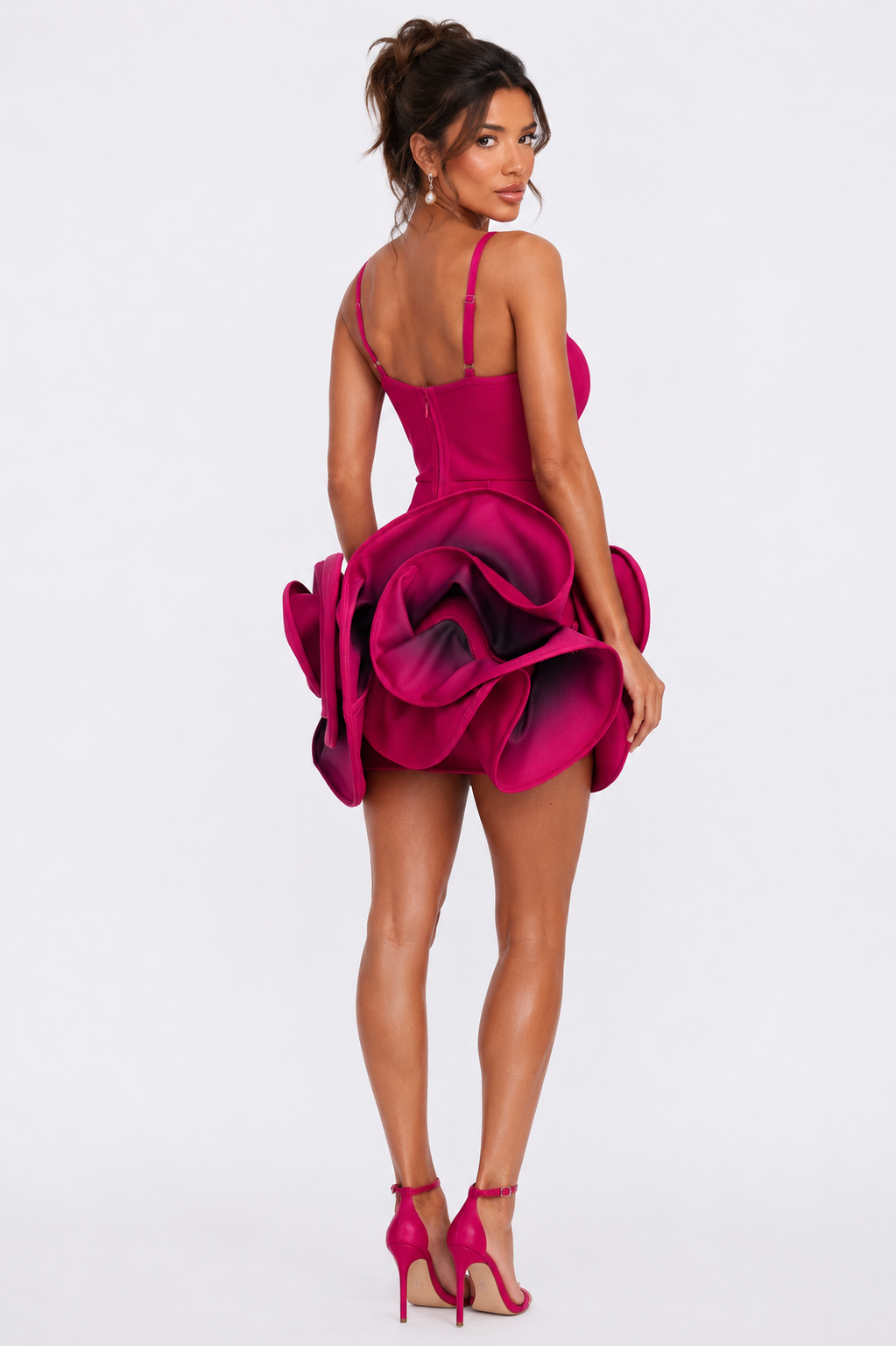 Effortless Beauty Bandage Mini Dress - Magenta
