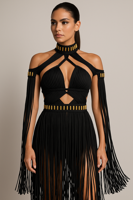 VESTIDO DE MACRADAME