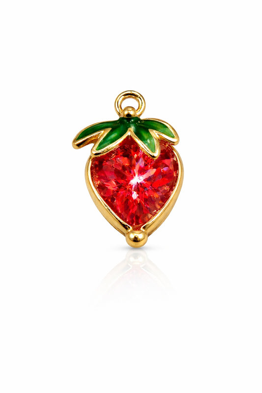 DIJE FRESA DE CRISTAL FORMA DE CORAZON ATRAS